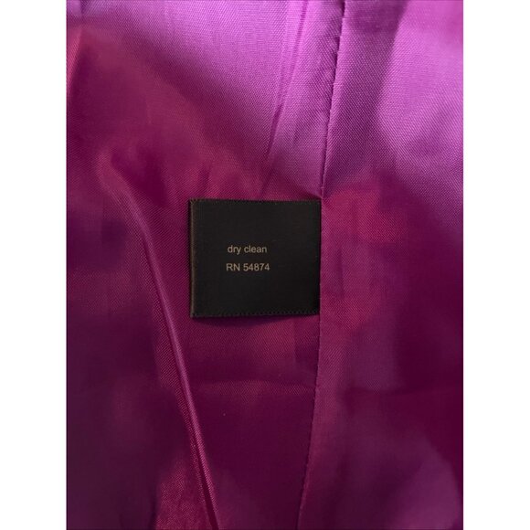 The Limited Purple Blazer Womens S Open Front Career Work Office Jacket - Picture 6 of 6